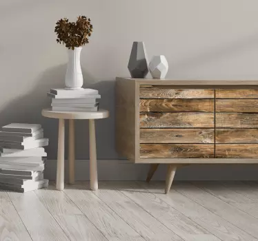 sticker de meubles en bois vintage - TenStickers