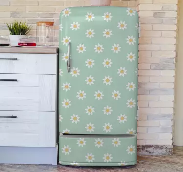 Autocollant frigo fleurs marguerites - TenStickers
