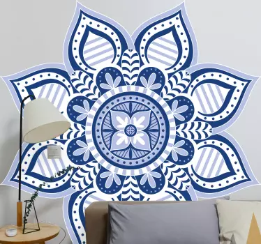 Sticker fleur motif floral élaboré - TenStickers