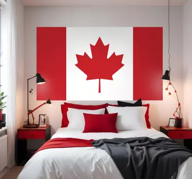 Sticker décoratif drapeau du Canada - TenStickers