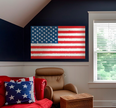 Sticker décoratif drapeau USA - TenStickers