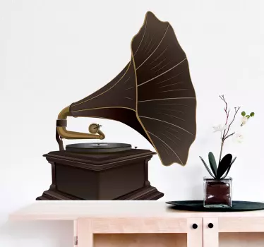 Sticker décoratif gramophone - TenStickers