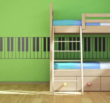 Sticker musique touches piano - TenStickers