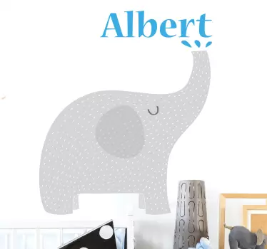 Sticker éléphant personnalisable - TenStickers