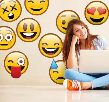 Sticker émoticones WhatsApp - TenStickers