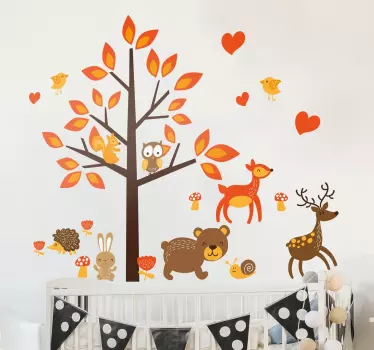 Adhésif mural enfant animaux de la forêt - TenStickers