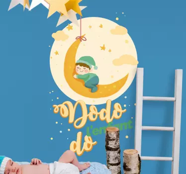 Sticker Comptine Dodo l'Enfant Do - TenStickers
