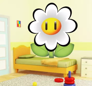 Sticker enfant marguerite Mario Bros - TenStickers