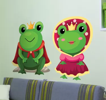 Sticker enfant roi et reine - TenStickers