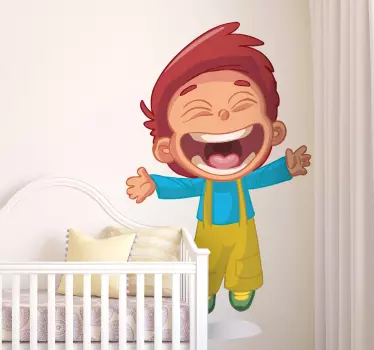 Sticker enfant saut de joie - TenStickers