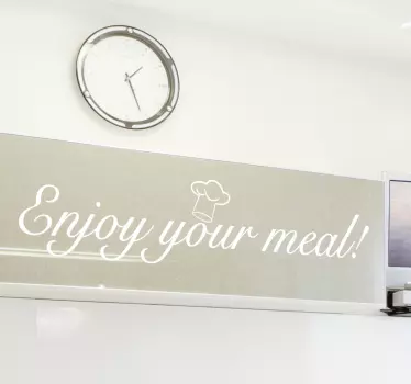 Sticker enjoy your meal - TenStickers