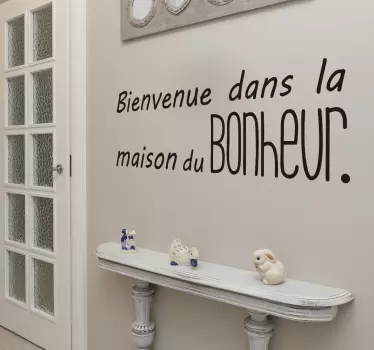 Sticker Maison Maison du Bonheur - TenStickers