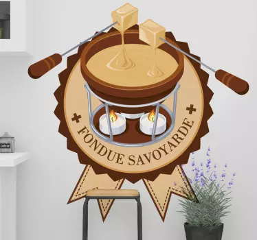 Sticker Maison La Fondue Savoyarde - TenStickers