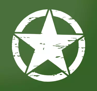 Sticker voiture  étoile militaire - TenStickers