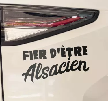 Sticker fier d'être alsacien - TenStickers