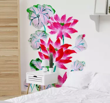 Sticker fleur arrangement de fleurs éclatantes - TenStickers