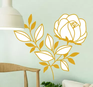 Sticker fleur arrangement de fleurs élégant - TenStickers