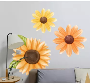 Sticker fleur arrangement floral éclatant - TenStickers