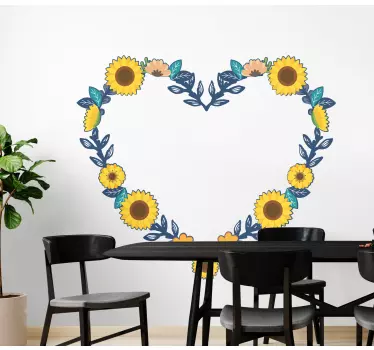 Sticker fleur arrangement floral sincère - TenStickers