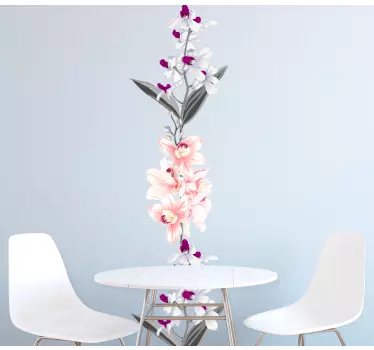 Sticker fleur arrangement floral vertical - TenStickers