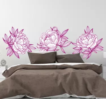 Sticker fleur composition florale élégante - TenStickers