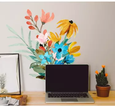 Sticker fleur arrangement d'aquarelle - TenStickers