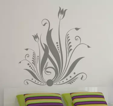 sticker fleur décorative - TenStickers