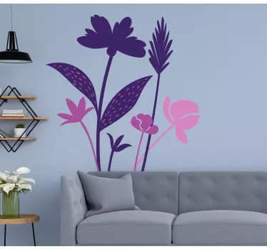 Sticker fleur design bouquet de fleurs - TenStickers