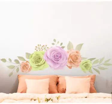 Sticker fleur design de bouquet floral - TenStickers