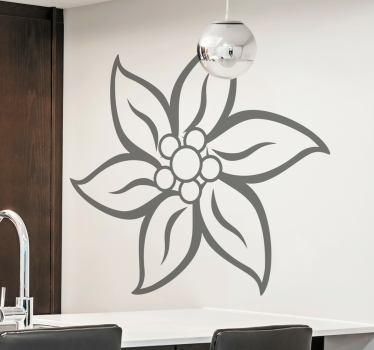 Sticker fleur Edelweiss - TenStickers