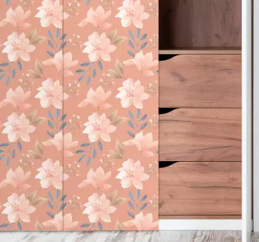 Sticker fleur motif floral en éclosion - TenStickers