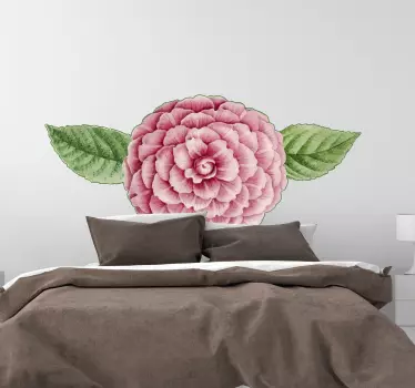 Sticker fleur motif floral épanoui - TenStickers