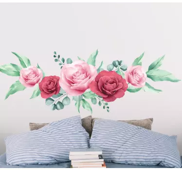 Sticker fleur présentation de bouquet floral - TenStickers