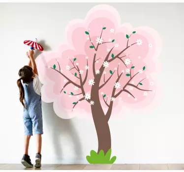 Sticker fleurs et plantes arbre de roses en fleurs - TenStickers