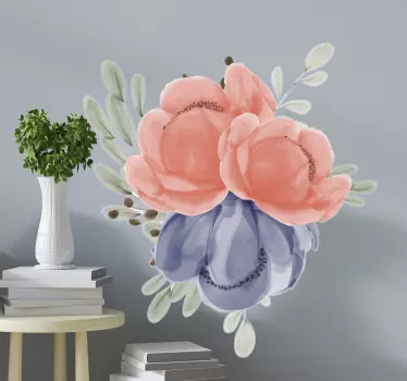 Sticker fleurs et plantes arrangement floral - TenStickers