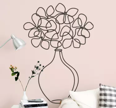 Sticker fleurs et plantes composition florale artistique - TenStickers