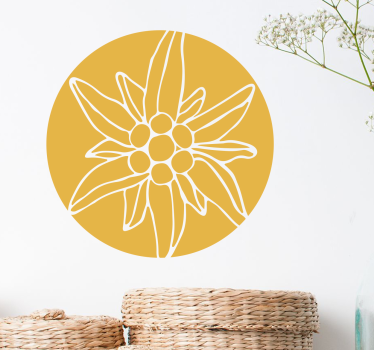 Sticker floral alpes - TenStickers