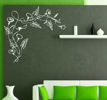 Sticker floral angle - TenStickers