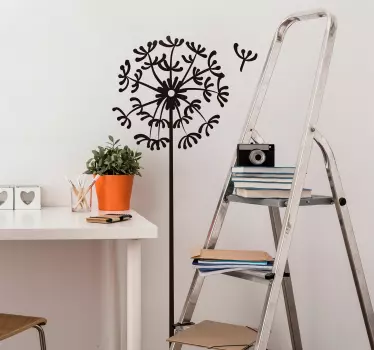 Sticker Maison Silhouette Pissenlit - TenStickers
