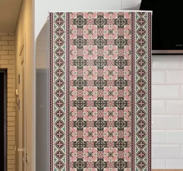 Sticker frigo style géométrique victorien - TenStickers