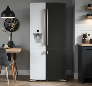 Sticker frigo couleur noire - TenStickers