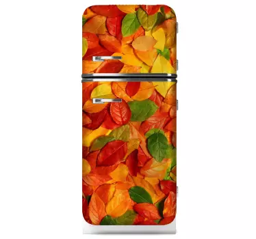 Sticker frigo feuilles d’autonme - TenStickers