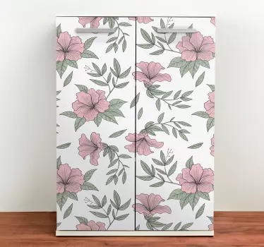 Adhésif meuble finition à motifs floraux - TenStickers