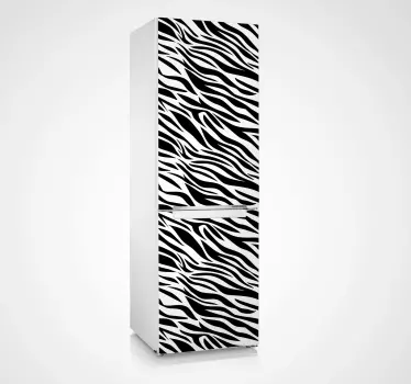 Sticker frigo motif zébré - TenStickers