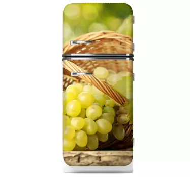 Sticker frigo paniers de raisins - TenStickers