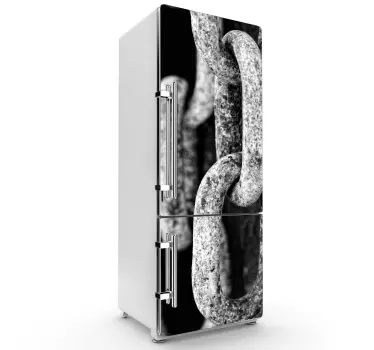 Sticker frigo photo chaînes - TenStickers