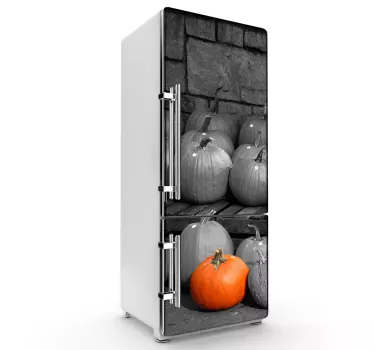 Sticker frigo photo potirons - TenStickers