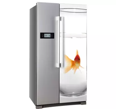 Sticker frigo poisson rouge - TenStickers