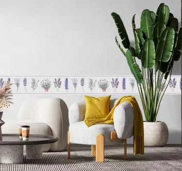 Frise murale adhésive motifs provençaux - TenStickers