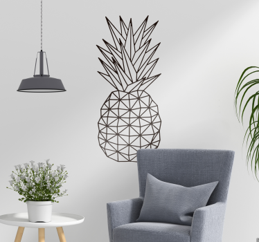 Sticker cuisine Ananas Géométrique - TenStickers